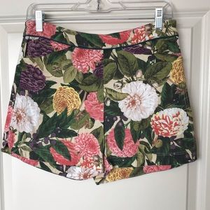Anthropologie Floral shorts